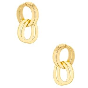 Amber Sceats Twisted Earrings 18K gold plated